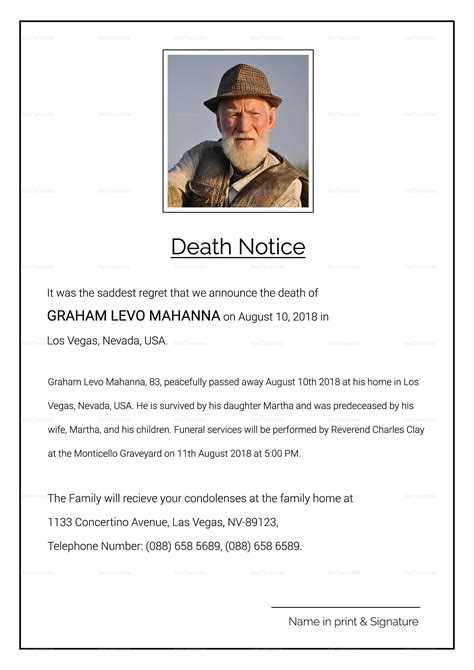 Importance of Death Notices