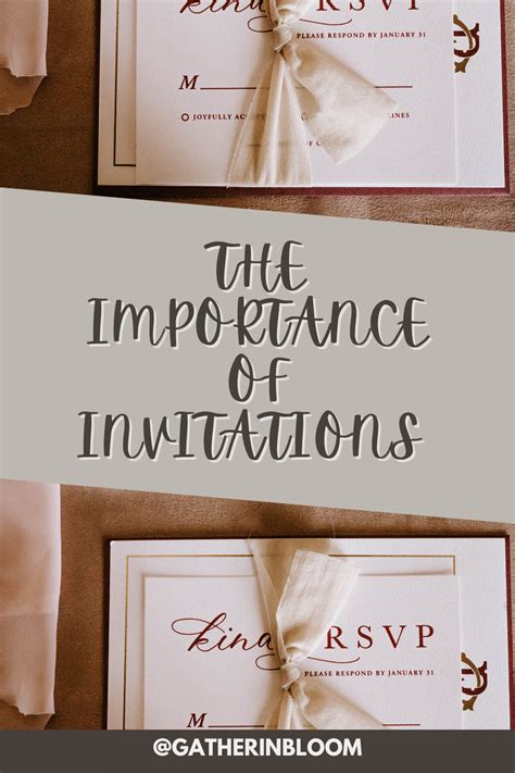 Importance of Invitations