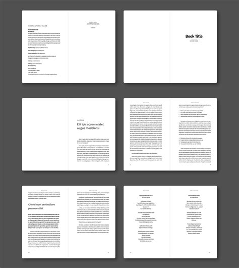 InDesign Book Templates Gallery Image 3