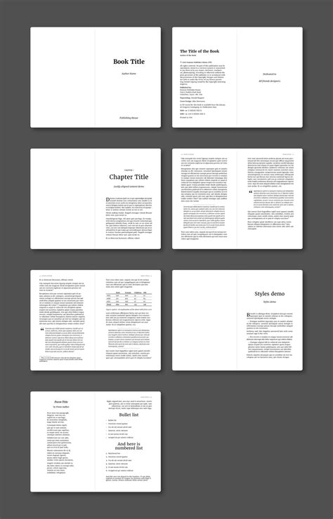 InDesign Book Templates Gallery Image 4