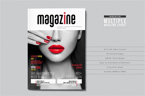 InDesign Magazine Spread Template 2