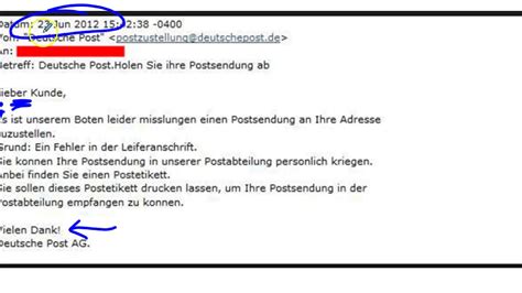 Informal German Mail Examples