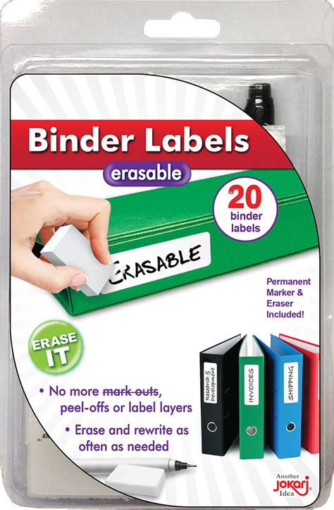 Innovative Binder Labels