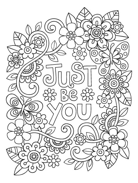 Inspirational Quotes For Coloring