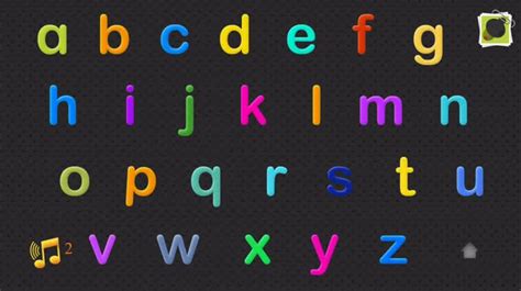 Interactive Alphabet Letters