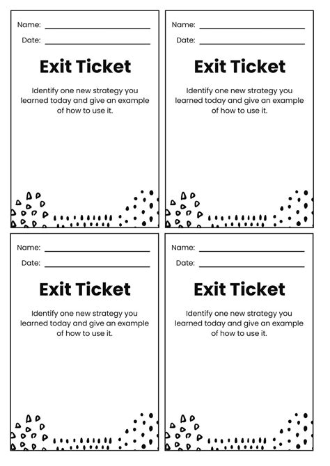 Introduction to editable exit tickets