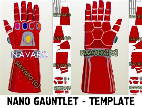 Iron Man Gauntlets Template