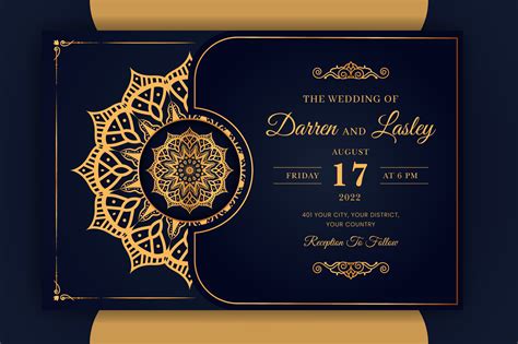 Islamic Wedding Invitation Designs