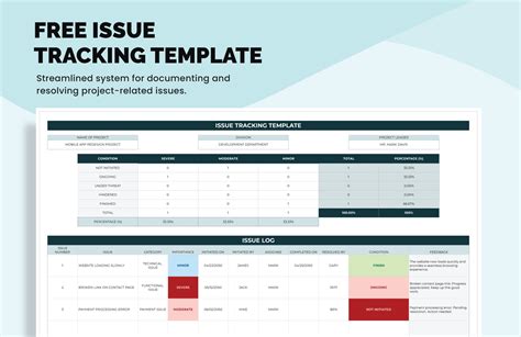 Issue Tracking Template Excel Organization