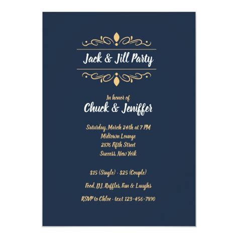 Jack and Jill party invitation templates