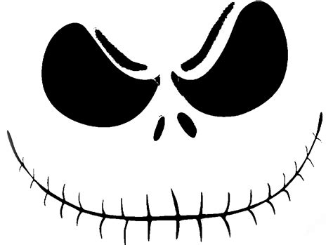 Jack Skellington Pumpkin Template 2