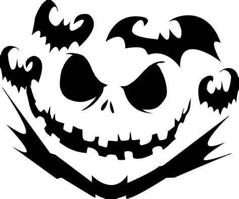 Jack Skellington Pumpkin Template 4