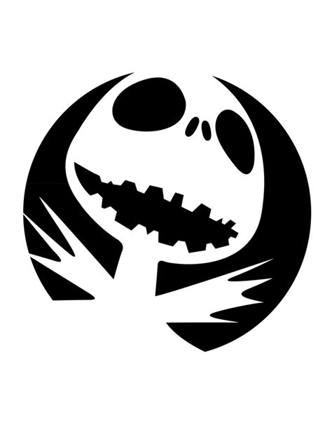 Jack Skellington Pumpkin Template 7