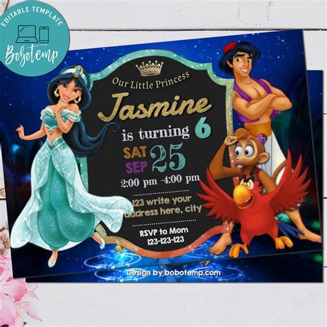 Jasmine Invitation Design