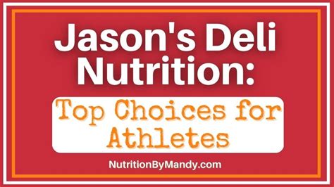 Jason's Deli Nutrition