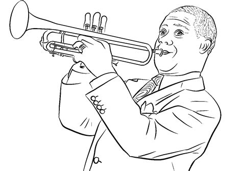 Jazz Coloring Page