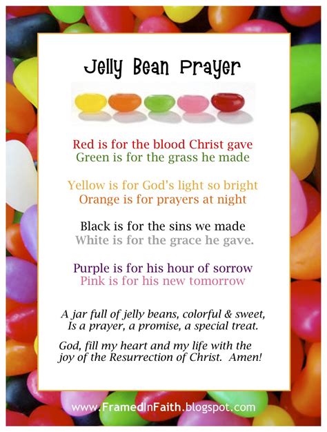 Jelly Bean Prayer Reflection