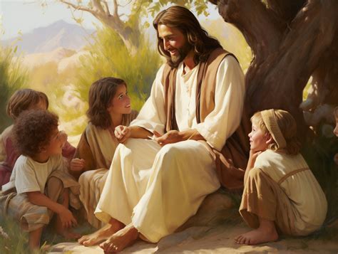 Jesus Teaching Children