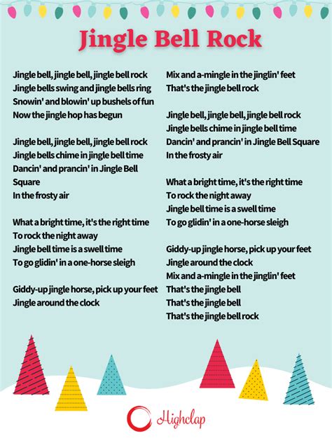 Jingle Bell Rock Lyrics Image