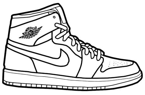 Jordan 1 Printable Template