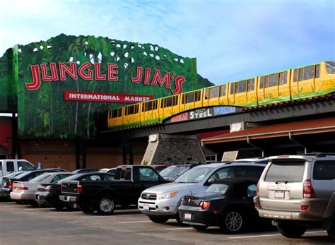 Inside Jungle Jim's, showcasing its vast selection