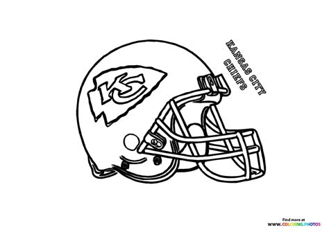 Kansas City Chiefs Helmet Coloring Page