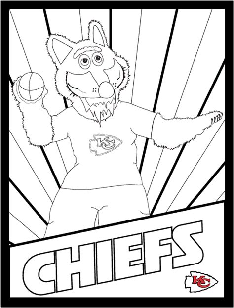 Kansas City Chiefs Stadium Coloring Page