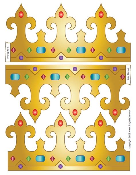 King Crown Printable Template Design