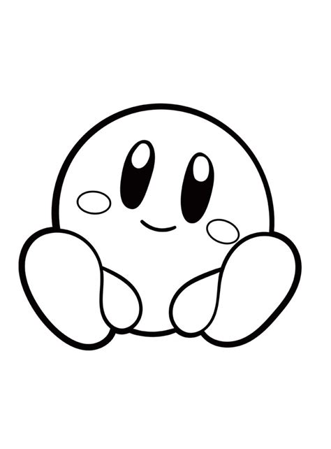 Kirby coloring pages for kids