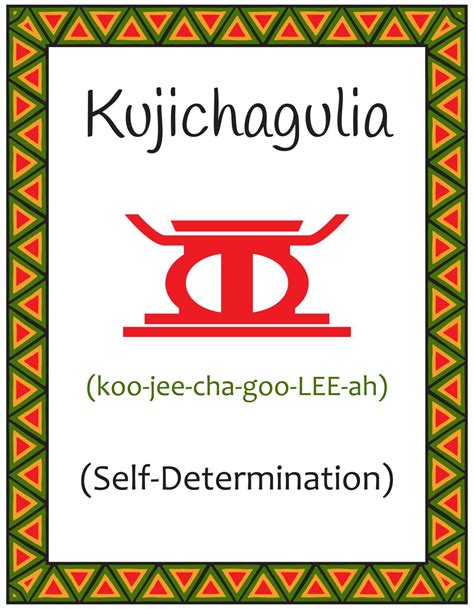 Kujichagulia Self-Determination