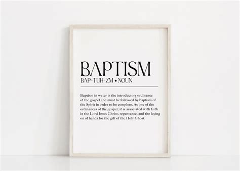 Description of LDS Baptism Meaning