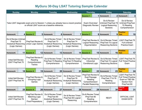 LSAT Study Plan