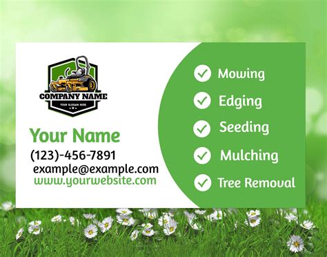 Landscaping Business Card Examples