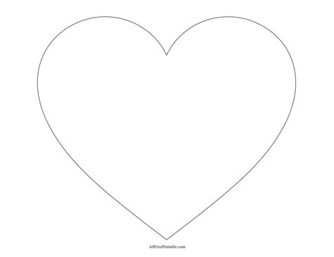 Description of Large Heart Template for Decor