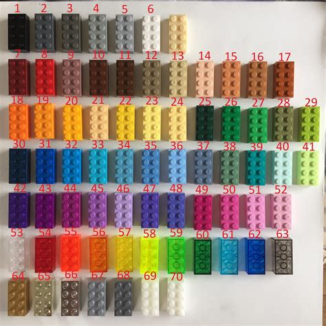 Lego Color Chart 2