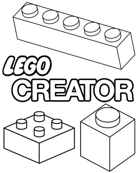 Lego Creator models for coloring