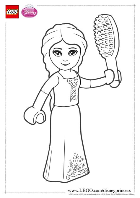 Lego Disney characters and scenes for coloring