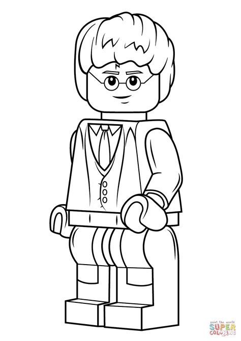 Lego Harry Potter scenes and characters for coloring