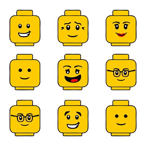 Lego Heads Printable Designs Example 3