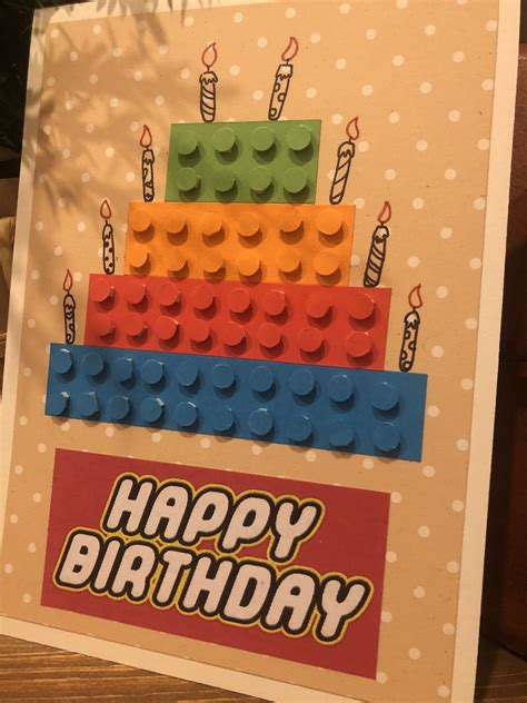 Lego Printable Birthday Card Design Image 8