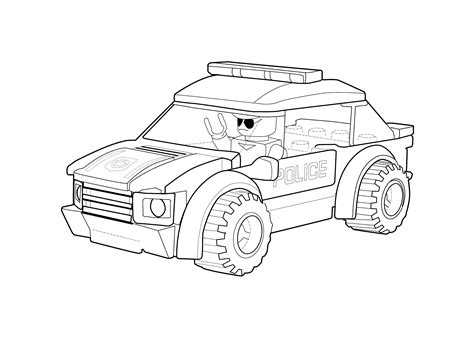 Lego Vehicle Coloring Pages