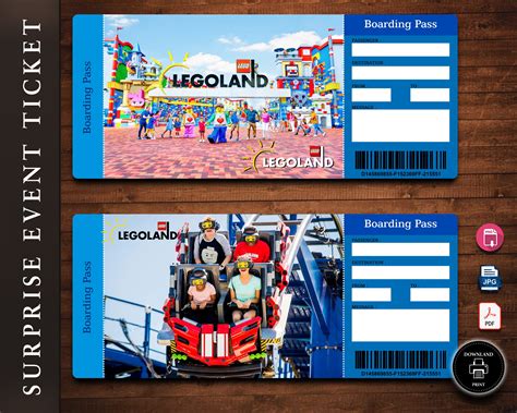 Legoland Ticket Printable