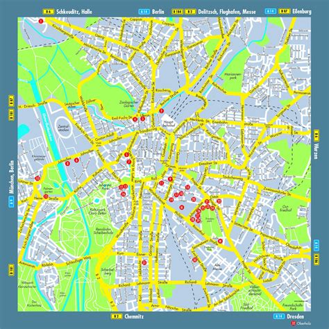 Leipzig City Map