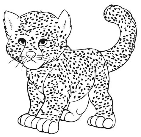 Leopard coloring pages for adults