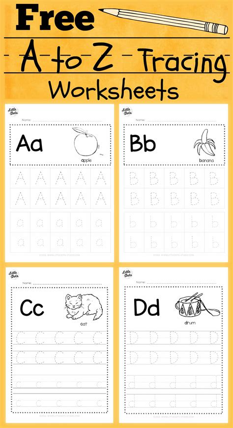 Letter Tracing Worksheets for Kindergartners