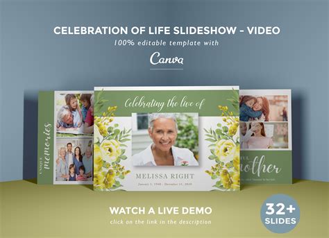 Life Celebration Slideshow Template Benefits