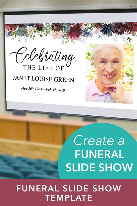 Life Celebration Slideshow Template Ideas