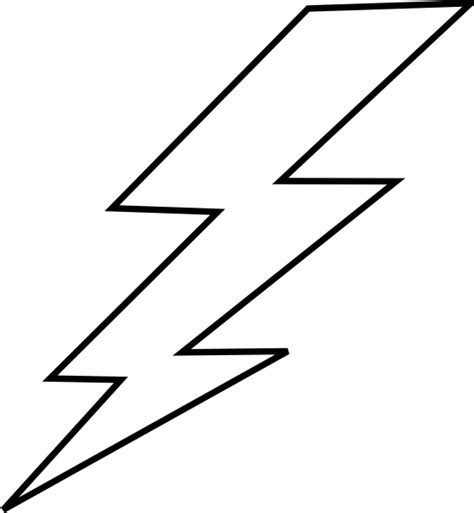 Lightning Bolt Stencil Art