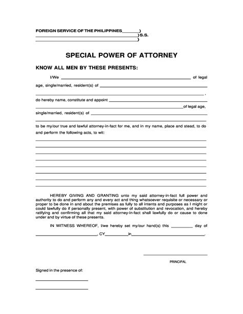 Limited Power of Attorney Forms