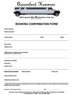 Limousine Booking Templates